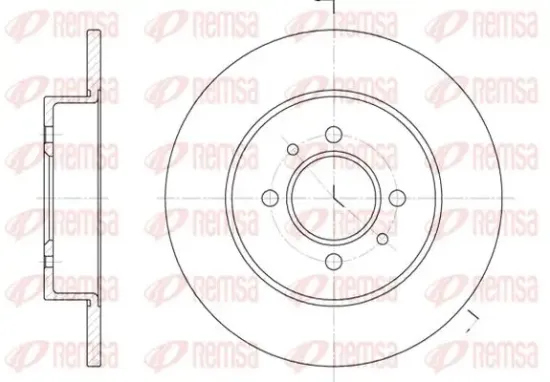 Bremsscheibe Hinterachse KAWE 6239 00 Bild Bremsscheibe Hinterachse KAWE 6239 00