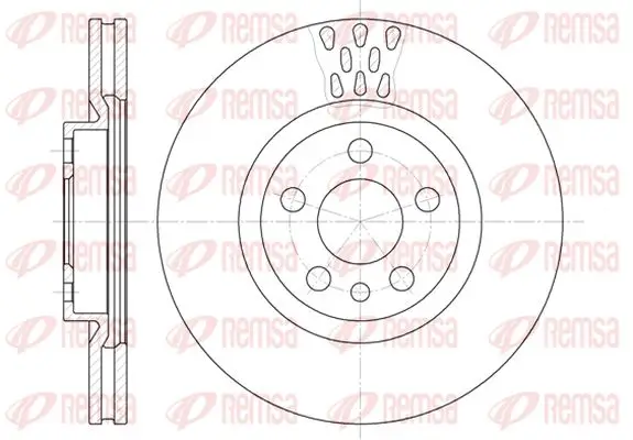 Bremsscheibe Vorderachse KAWE 6305 11
