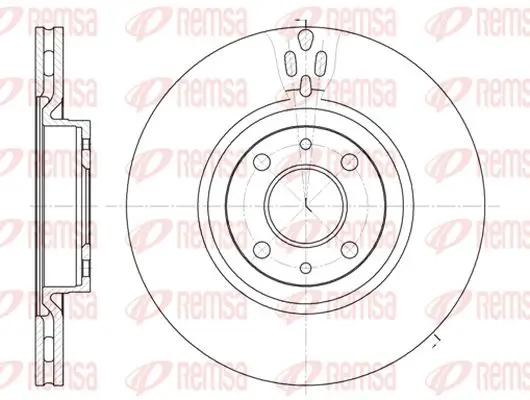 Bremsscheibe Vorderachse KAWE 6316 11