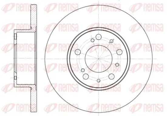 Bremsscheibe Vorderachse KAWE 6334 00 Bild Bremsscheibe Vorderachse KAWE 6334 00