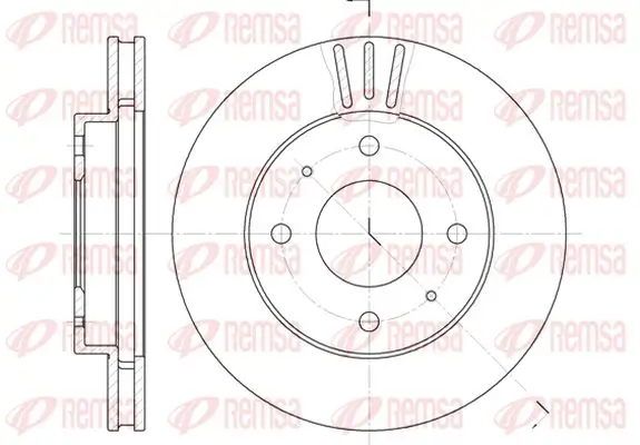 Bremsscheibe Vorderachse KAWE 6394 11