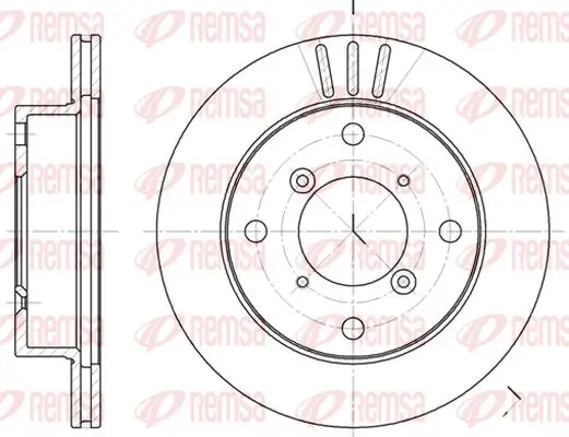 Bremsscheibe Vorderachse KAWE 6399 10