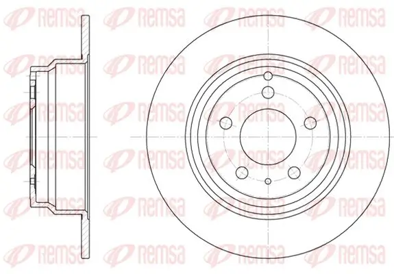 Bremsscheibe Hinterachse KAWE 6411 00