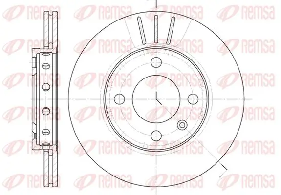 Bremsscheibe Vorderachse KAWE 6426 10
