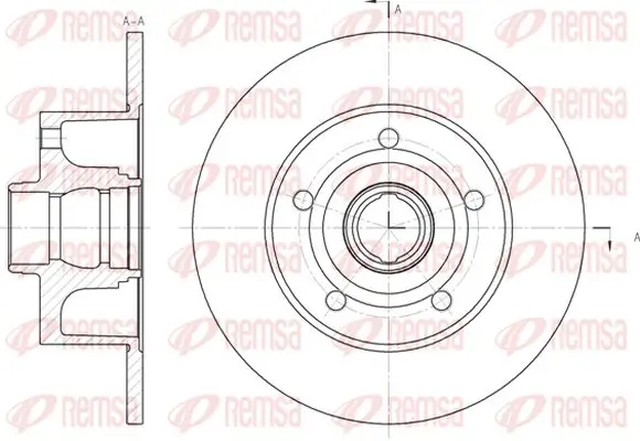 Bremsscheibe Hinterachse KAWE 6431 00