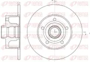 Bremsscheibe Hinterachse KAWE 6431 00