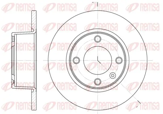 Bremsscheibe Hinterachse KAWE 6433 00