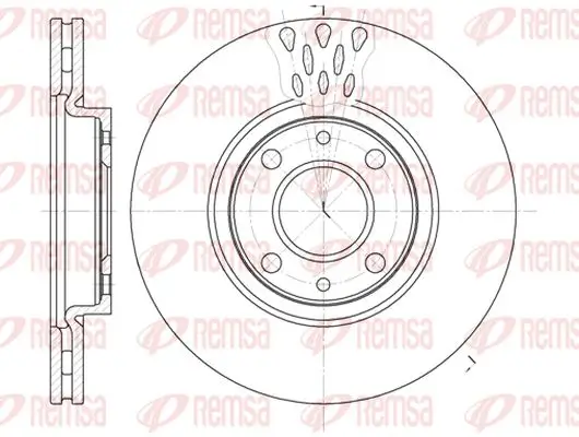 Bremsscheibe Vorderachse KAWE 6443 10
