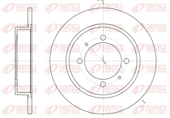 Bremsscheibe Hinterachse KAWE 6447 00