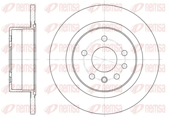 Bremsscheibe Hinterachse KAWE 6488 00