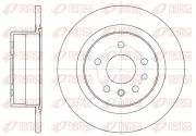 Bremsscheibe Hinterachse KAWE 6488 00