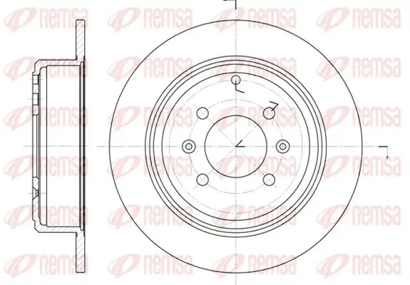 Bremsscheibe Hinterachse KAWE 6498 00