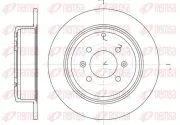 Bremsscheibe Hinterachse KAWE 6498 00