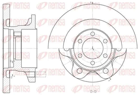 Bremsscheibe Vorderachse KAWE 6500 00