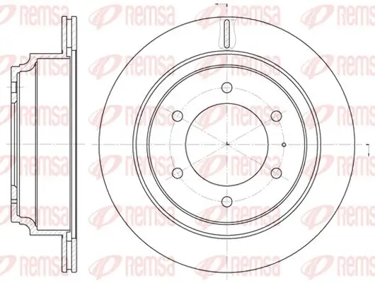 Bremsscheibe Hinterachse KAWE 6515 10