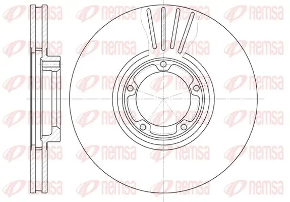 Bremsscheibe Vorderachse KAWE 6518 10