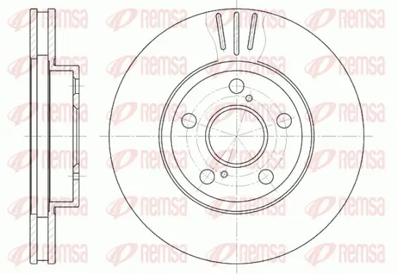 Bremsscheibe Vorderachse KAWE 6540 10