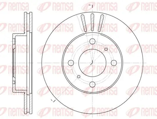 Bremsscheibe Vorderachse KAWE 6557 10