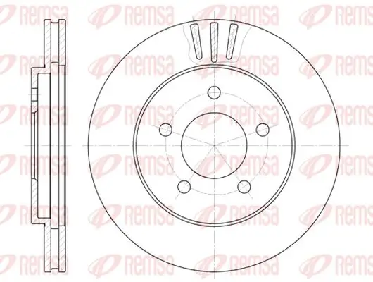 Bremsscheibe Vorderachse KAWE 6564 10