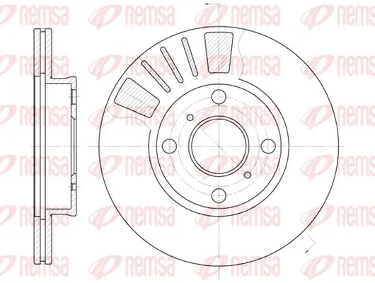 Bremsscheibe Vorderachse KAWE 6569 10