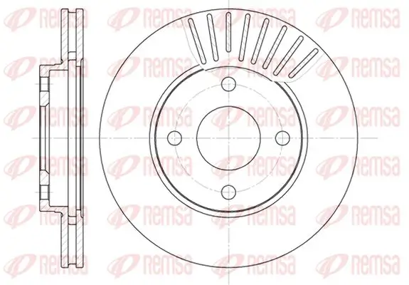 Bremsscheibe Vorderachse KAWE 6575 10