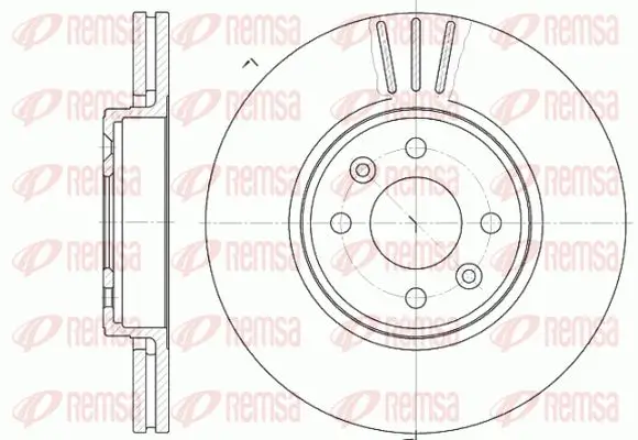 Bremsscheibe Vorderachse KAWE 6583 10