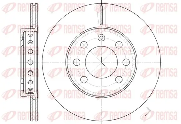 Bremsscheibe Vorderachse KAWE 6595 00