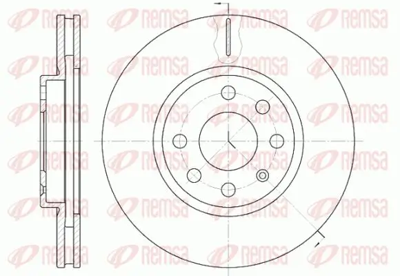 Bremsscheibe Vorderachse KAWE 6611 10