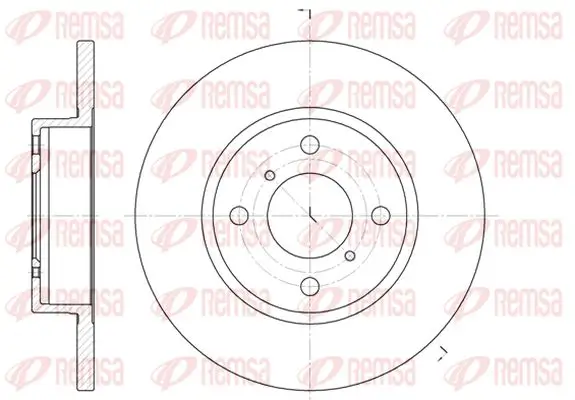 Bremsscheibe Vorderachse KAWE 6621 00