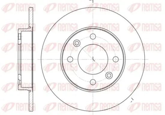 Bremsscheibe Hinterachse KAWE 6630 00 Bild Bremsscheibe Hinterachse KAWE 6630 00
