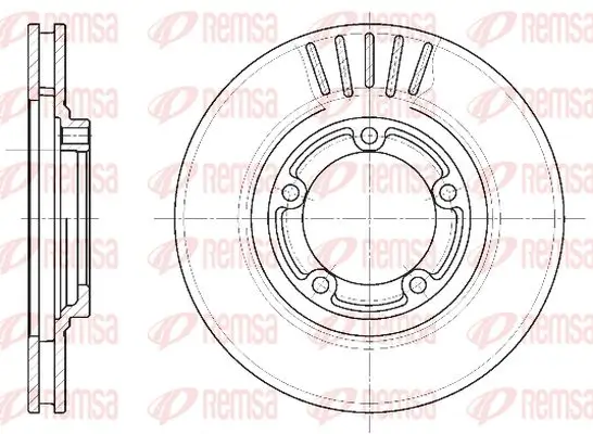 Bremsscheibe Vorderachse KAWE 6636 10