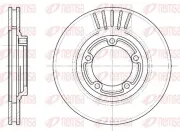 Bremsscheibe Vorderachse KAWE 6636 10