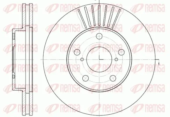 Bremsscheibe Vorderachse KAWE 6640 10