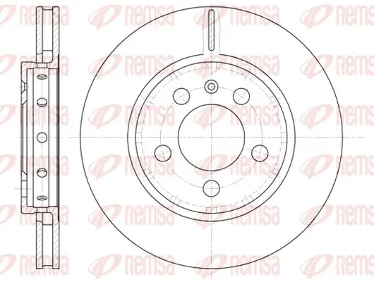 Bremsscheibe Hinterachse KAWE 6646 10