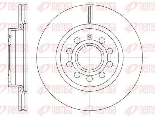 Bremsscheibe Vorderachse KAWE 6647 10