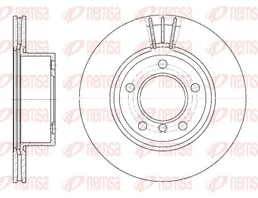 Bremsscheibe Vorderachse KAWE 6652 10