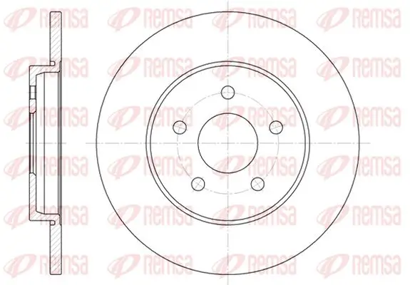Bremsscheibe Hinterachse KAWE 6661 00