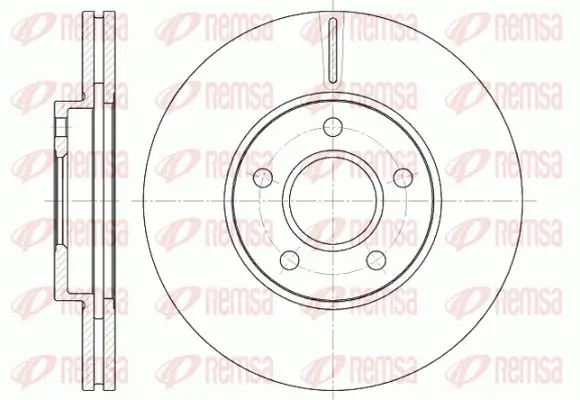 Bremsscheibe Vorderachse KAWE 6662 10