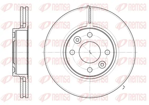 Bremsscheibe Vorderachse KAWE 6683 10