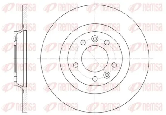 Bremsscheibe Hinterachse KAWE 6690 00 Bild Bremsscheibe Hinterachse KAWE 6690 00