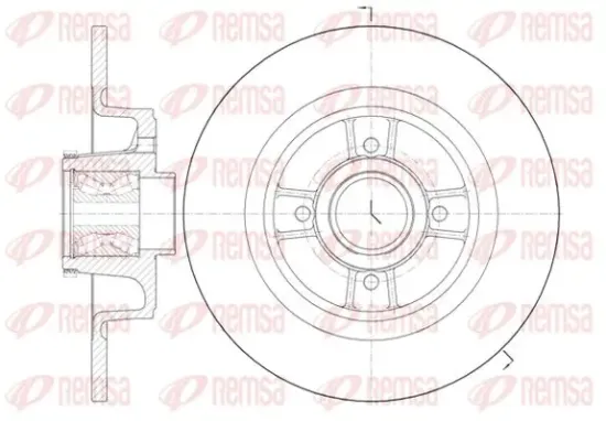 Bremsscheibe Hinterachse KAWE 6698 20 Bild Bremsscheibe Hinterachse KAWE 6698 20