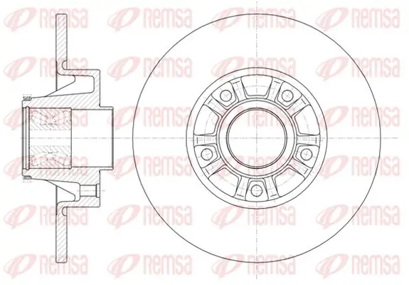 Bremsscheibe Hinterachse KAWE 6733 20