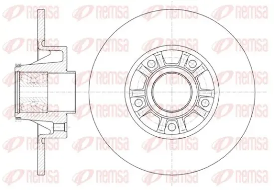 Bremsscheibe Hinterachse KAWE 6733 20 Bild Bremsscheibe Hinterachse KAWE 6733 20