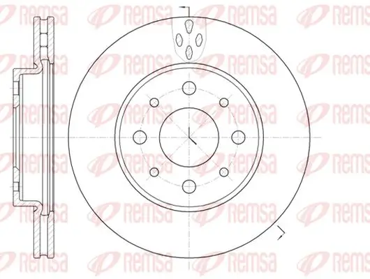 Bremsscheibe Vorderachse KAWE 6745 10