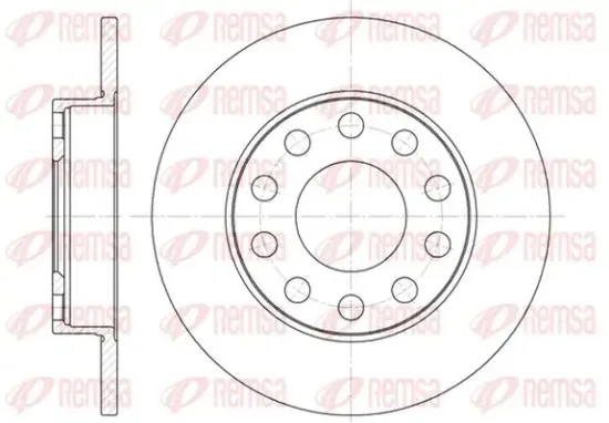 Bremsscheibe Hinterachse KAWE 6753 00 Bild Bremsscheibe Hinterachse KAWE 6753 00