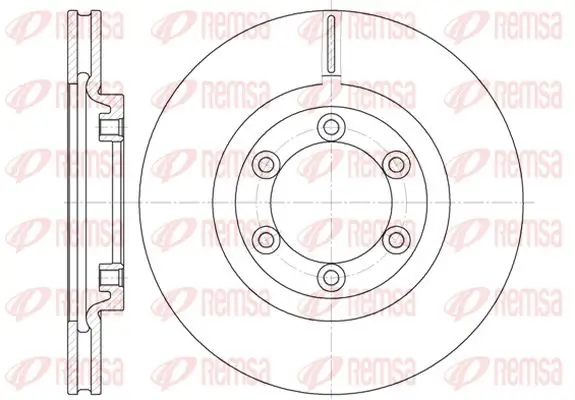 Bremsscheibe Vorderachse KAWE 6754 10