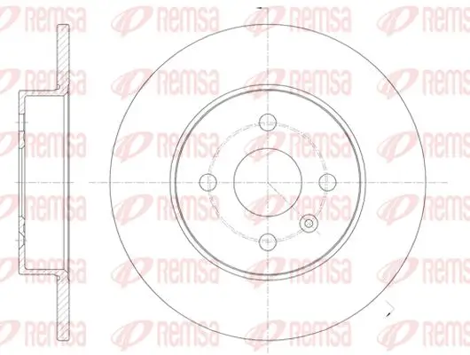 Bremsscheibe Hinterachse KAWE 6789 00