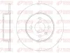 Bremsscheibe Hinterachse KAWE 6789 00