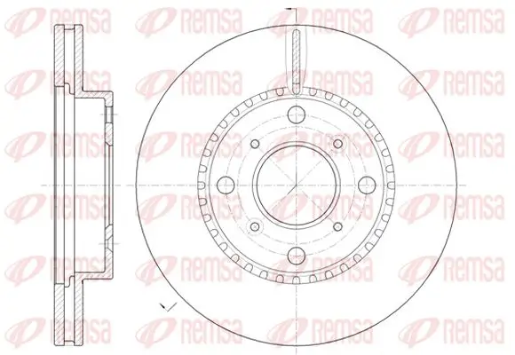 Bremsscheibe Vorderachse KAWE 6804 10