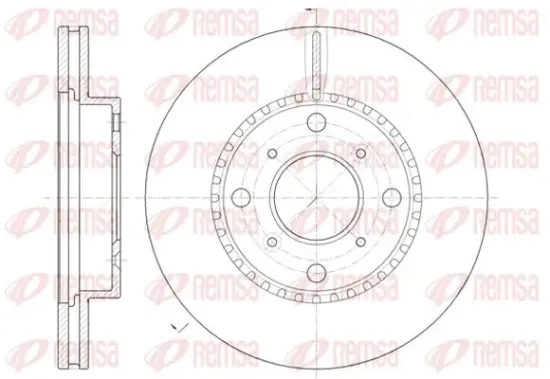 Bremsscheibe Vorderachse KAWE 6804 10 Bild Bremsscheibe Vorderachse KAWE 6804 10
